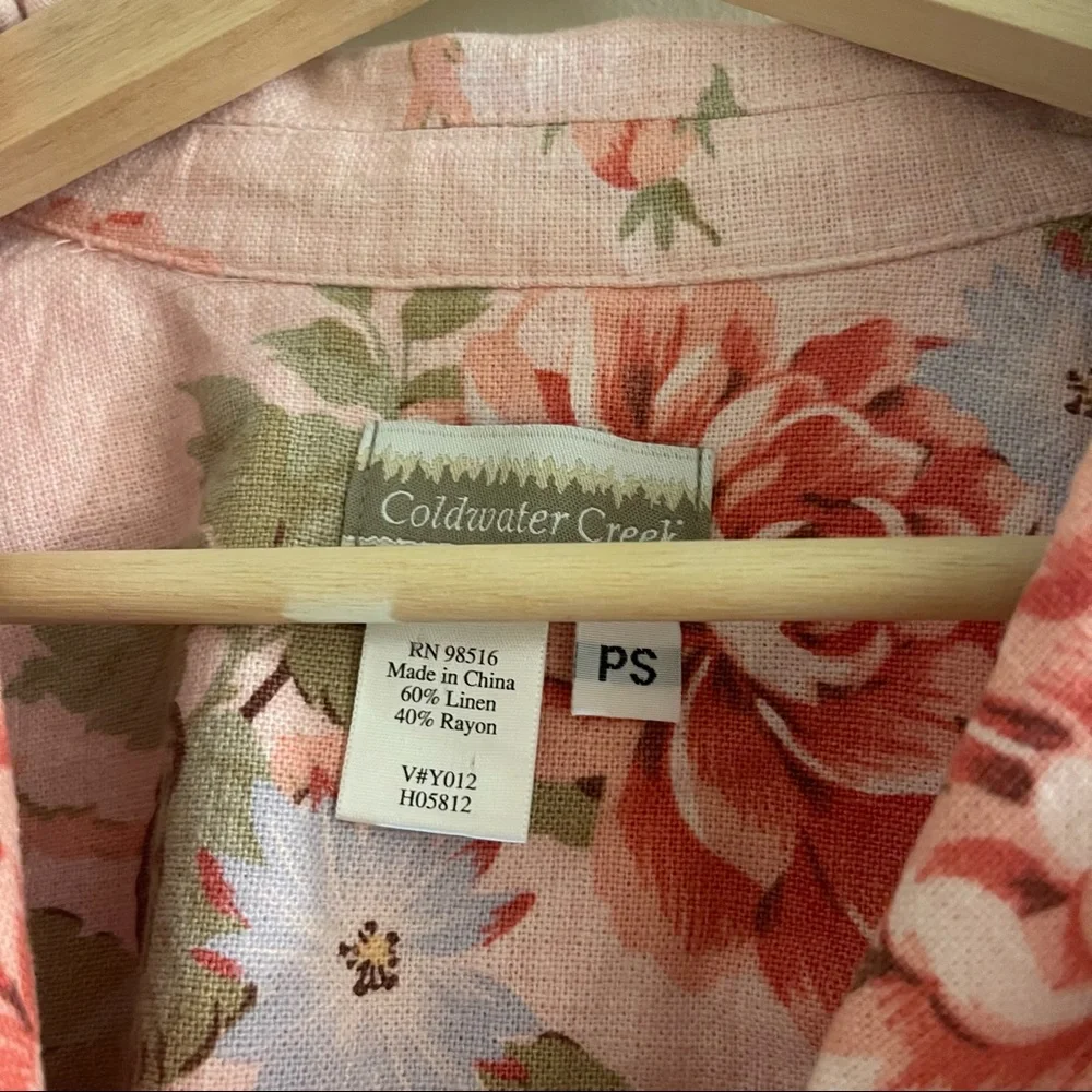 Floral linen blazer - Picture 3 of 4